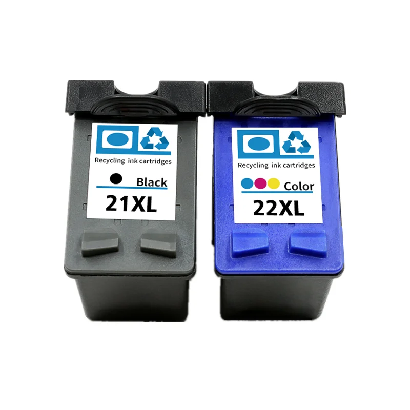 Reemplazo de cartucho de tinta Compatible 21 22 XL para impresora HP 21XL 22XL HP21 Deskjet F2180 F2280 F4180 F2200 F380 380