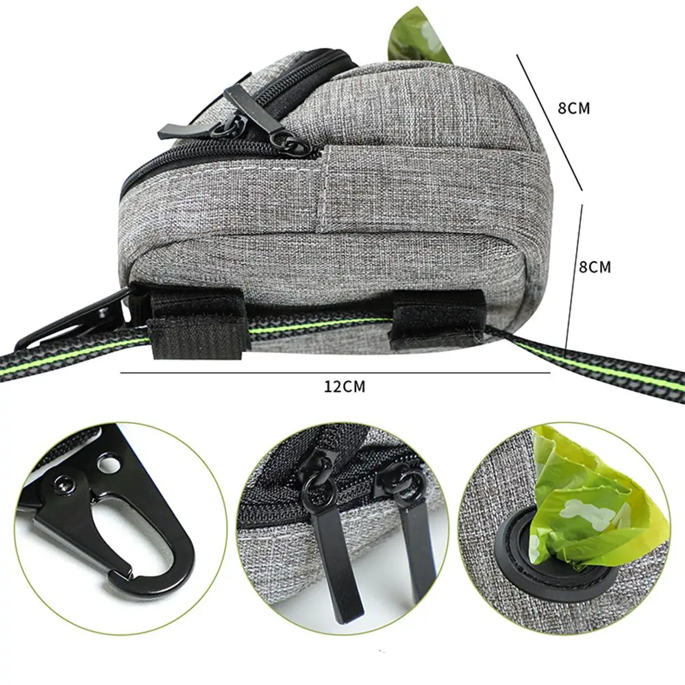 Bolsa portátil multifunción para adiestramiento de perros, dispensador de bolsas de viaje para caca de perro, accesorios duraderos para mascotas