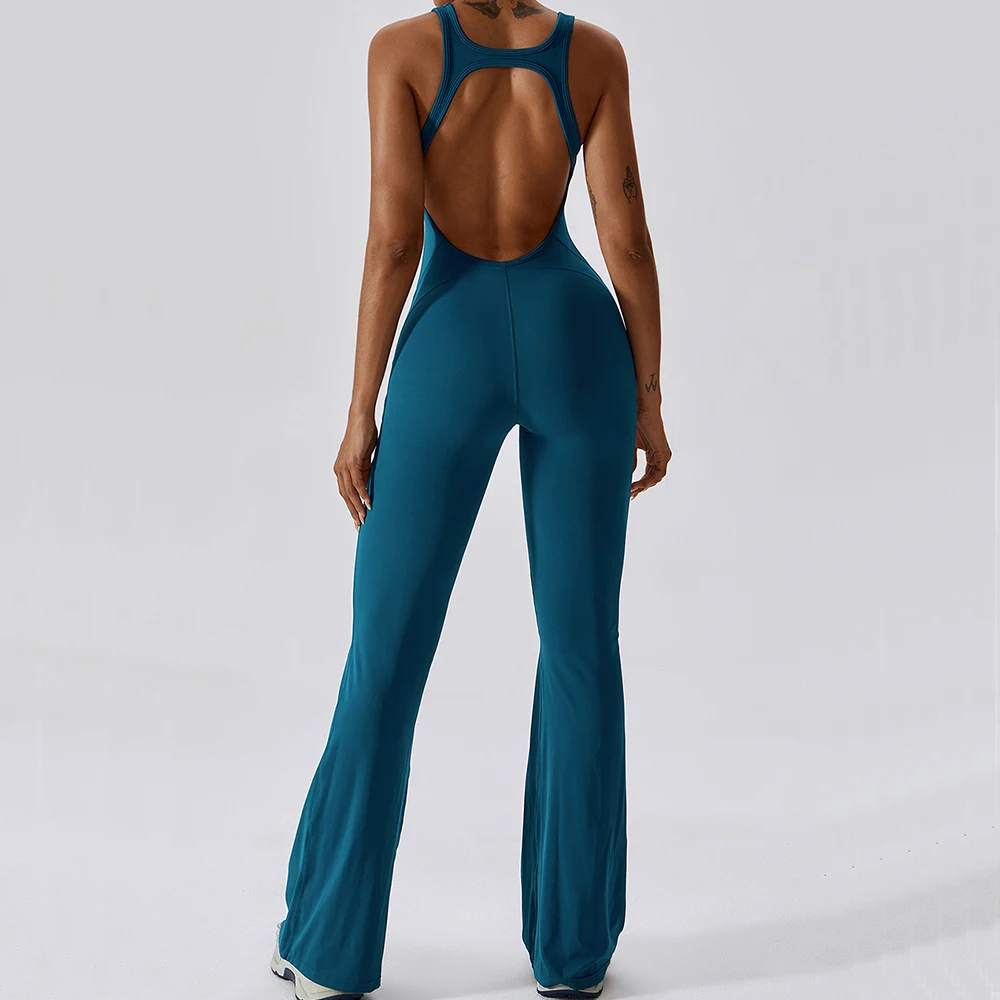 Traje de entrenamiento de Yoga para mujer, ropa deportiva, conjunto de gimnasio para mujer, 1 Uds., mono deportivo, peleles de Fitness, monos elásticos de entrenamiento con realce para mujer