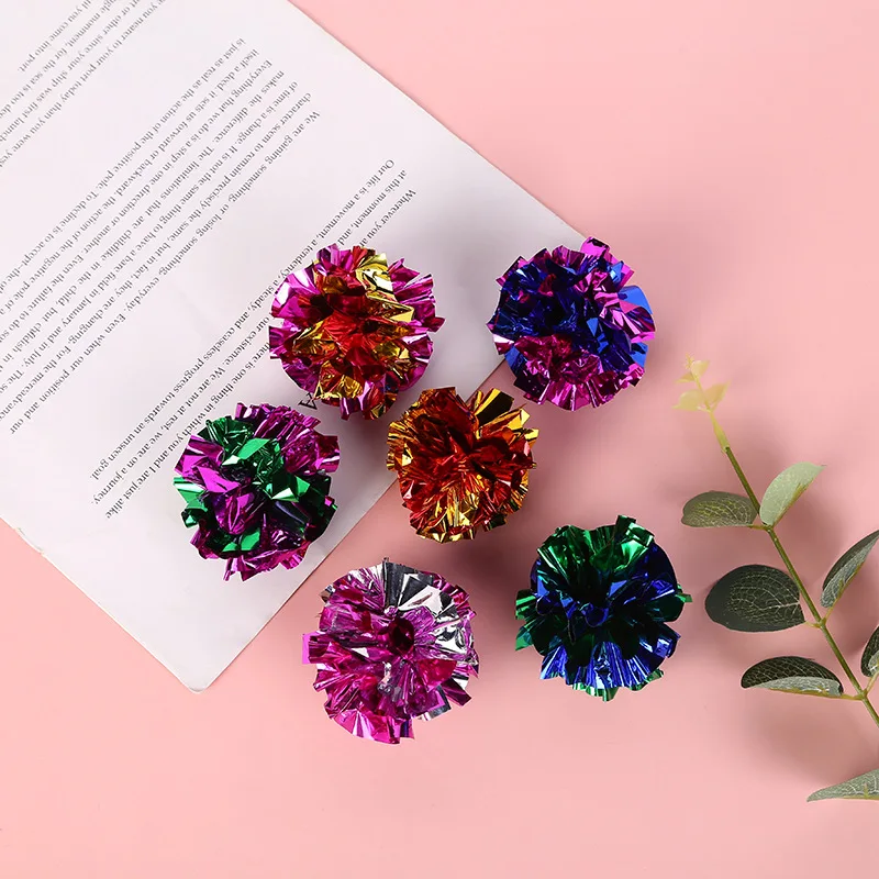 Paquete de 10 bolas de papel con timbre de 5,5 cm, juguetes para gatos, productos interactivos para mascotas, accesorios para gatos y gatitos, suministros para mascotas