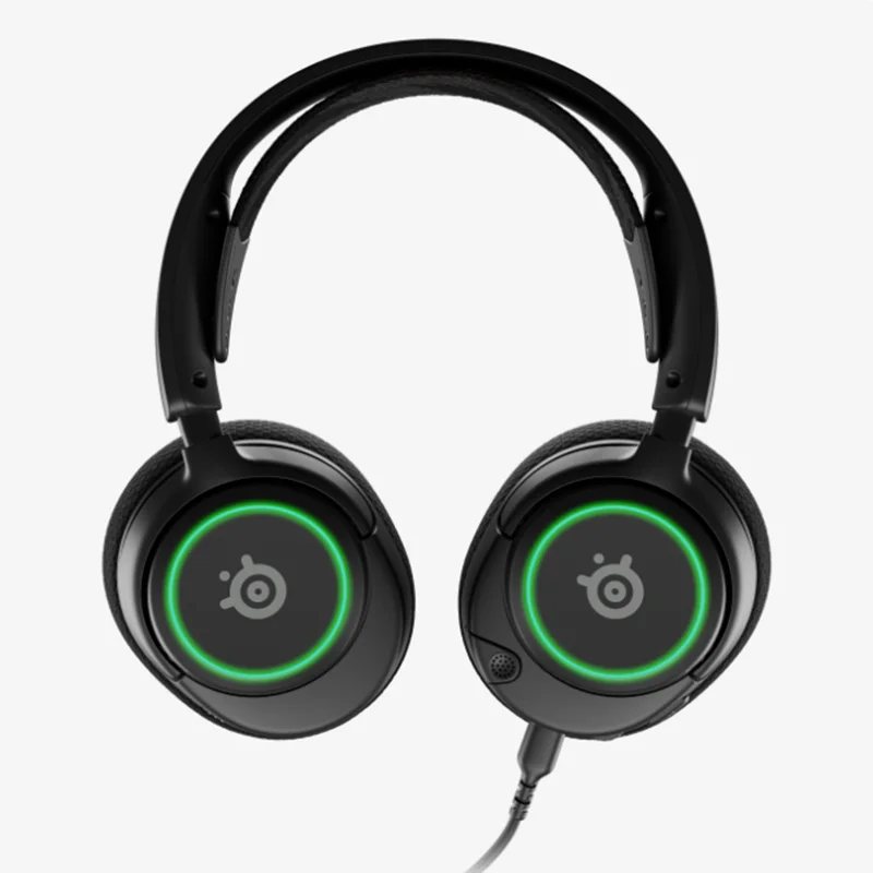 SteelSeries-auriculares Arctis Nova 3 RGB para videojuegos, cascos ligeros con micrófono ClearCast Gen 2, sonido envolvente espacial 360