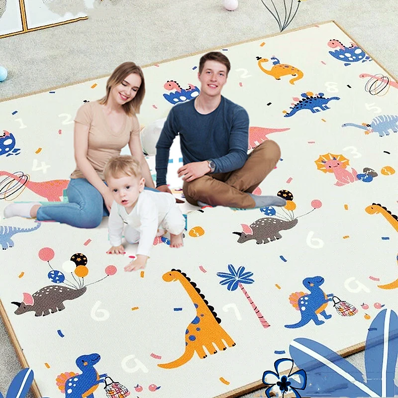 Alfombra de juego de 200x18 0/180x1 0/180x120cm para niños, estera de seguridad gruesa, alfombrillas de juego para gatear, alfombra plegable, alfombra de juego