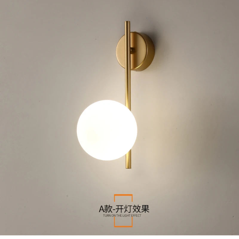 Lámpara de pared de cristal LED dorada recargable por USB con atenuación de control remoto, aplique de cabecera moderno para decoración de dormitorio y pasillo