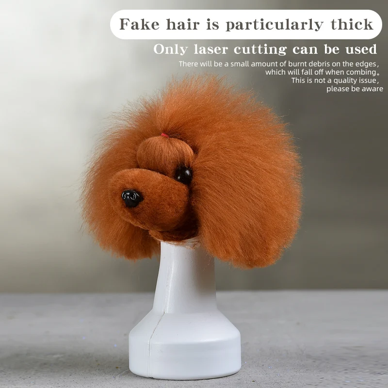 Cabeza de Perro de Peluche Simulada para Práctica de Estilistas, Peluquería Canina, Peluca para Perros, Estudio de Peluquería Canina