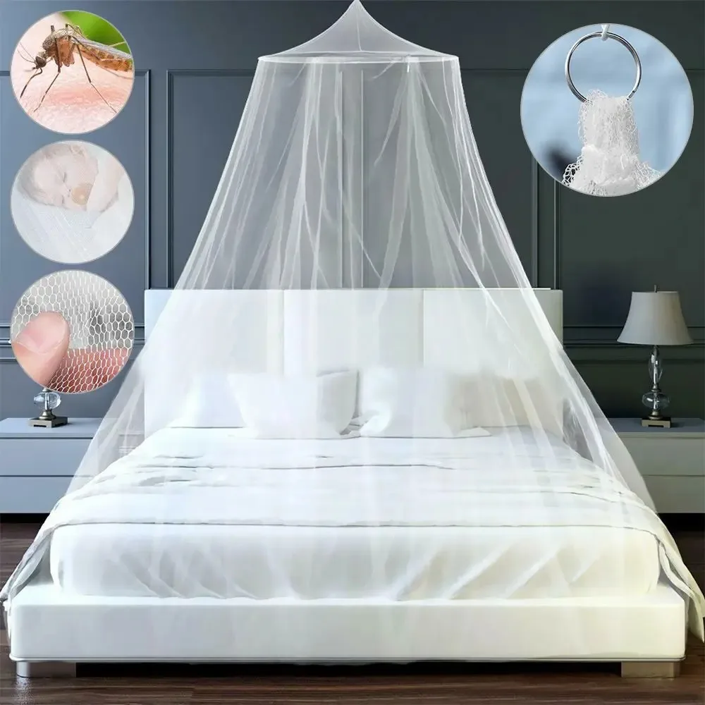 Mosquitera de Cúpula con Malla Antimosquitos y Protección, Diseño Princesa, con Entrada Única, Decoración de Cama