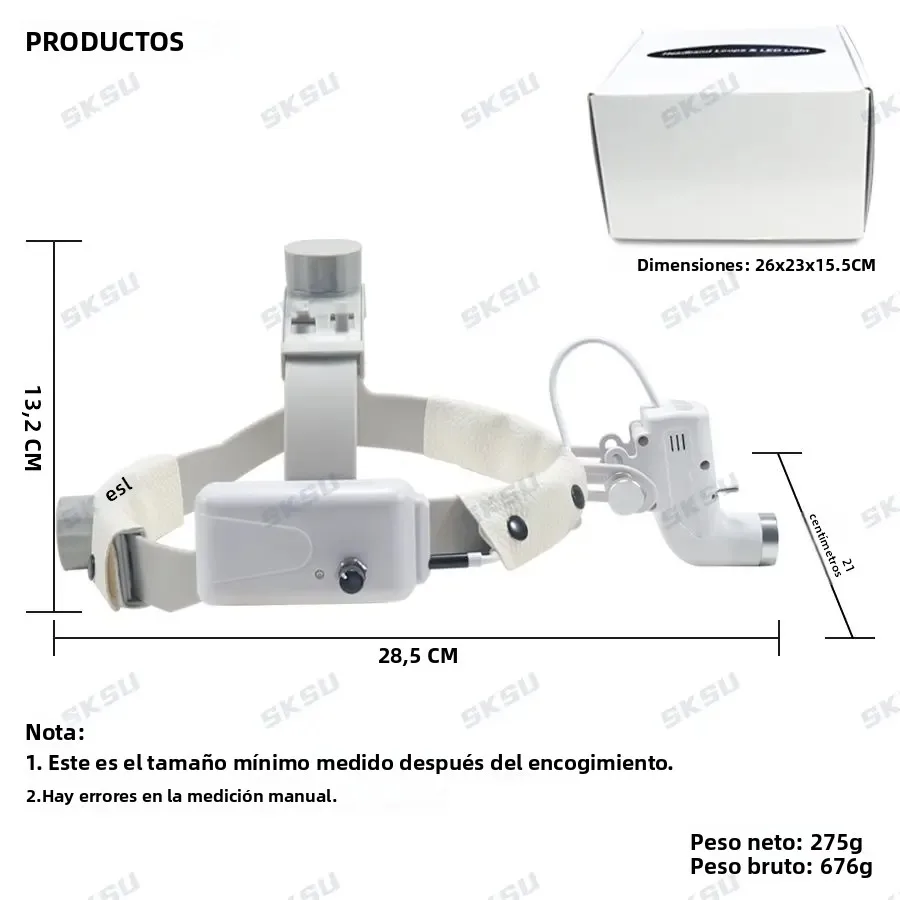 Lámpara LED de 5W para lupas dentales, luz quirúrgica para odontología, luz de cirugía para dentistas