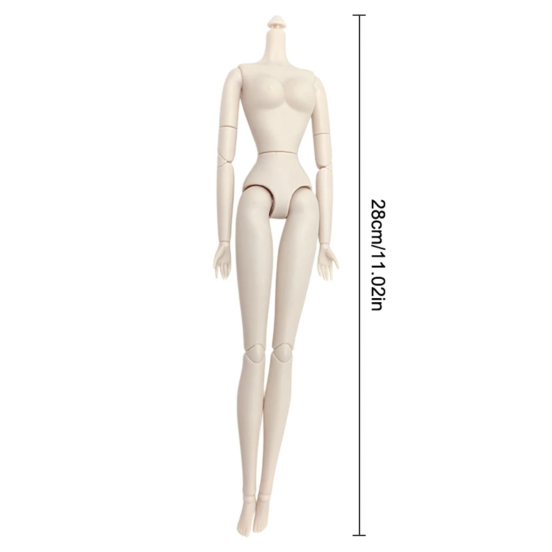 1/6 30cm piel blanca cuerpo de muñeca articulado móvil cuerpo de muñeca articulado alto desnudo modelo de figura de muñeca