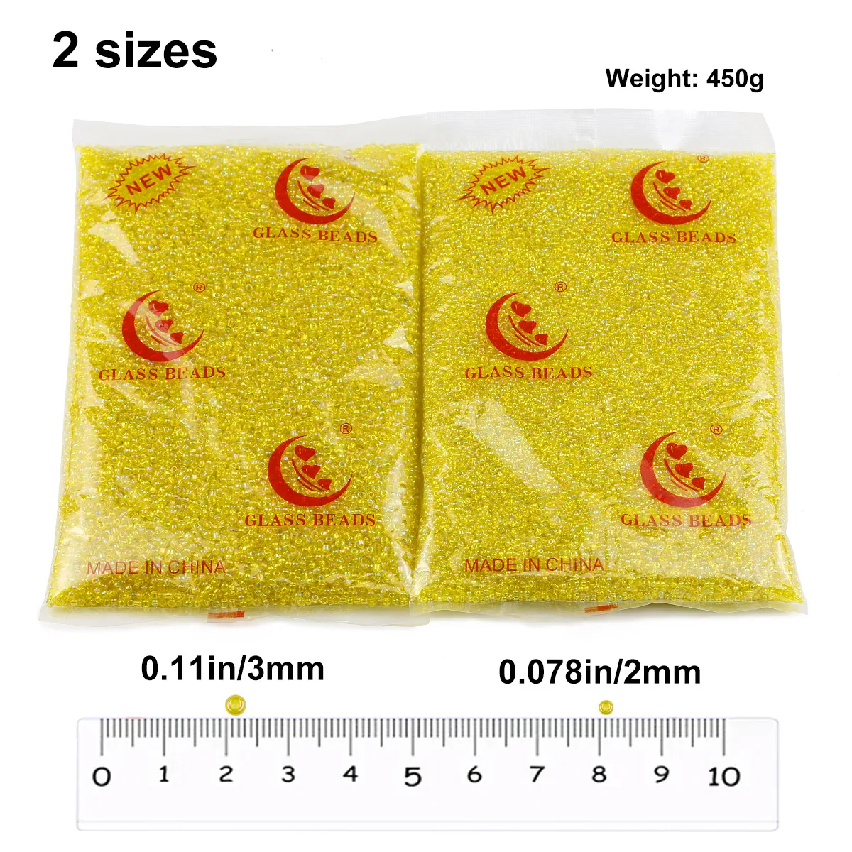 30000/15000 Uds 2mm 3mm cuentas sueltas de vidrio de mijo colorido para hacer joyería DIY pulseras con cuentas collares accesorios 450 g/paquete