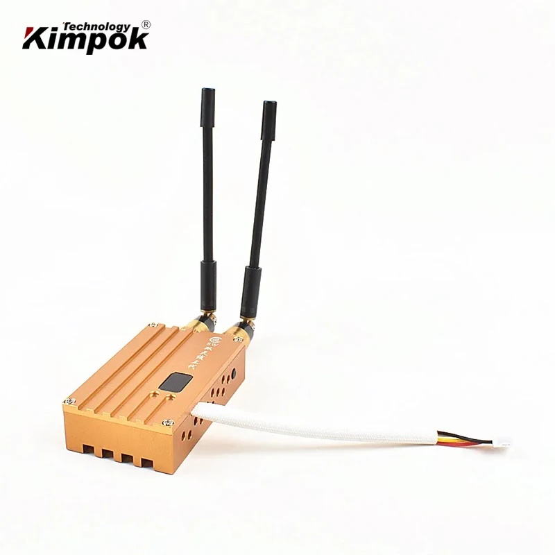 Transmisor y receptor de vídeo UAV FPV de 40 km, 1,2 Ghz, 1,3 Ghz, con drones de 8 W, enlace de vídeo de 8 canales