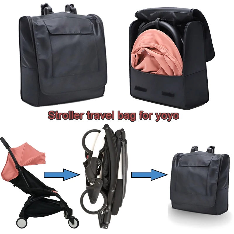 Mochila de viaje para cochecito Yoyo, bolsa de almacenamiento de accesorios para avión, impermeable, compatible con Yoyo2/Yoya/Vovo Pram