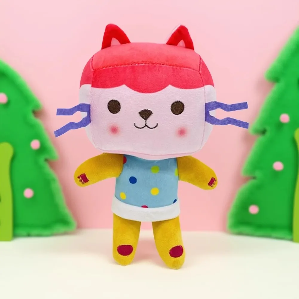 9 nuevos Stlyes Gabby casa de muñecas de juguete de peluche Mercat dibujos animados animales de peluche sirena gato Plushie muñeca niños cumpleaños regalos de navidad
