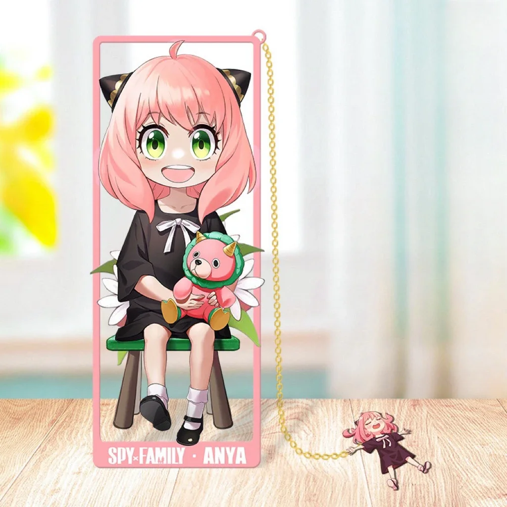 Marcapáginas de metal inspirados en Spy x Family para fanáticos del anime, regalo único para estudiantes y cosplayistas