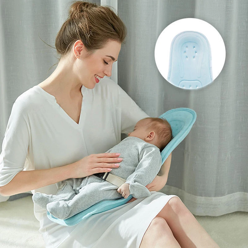Almohada de lactancia para bebé, correa de soporte para abrazo frontal para recién nacido, cojín para dormir de lactancia con leche antiescupida