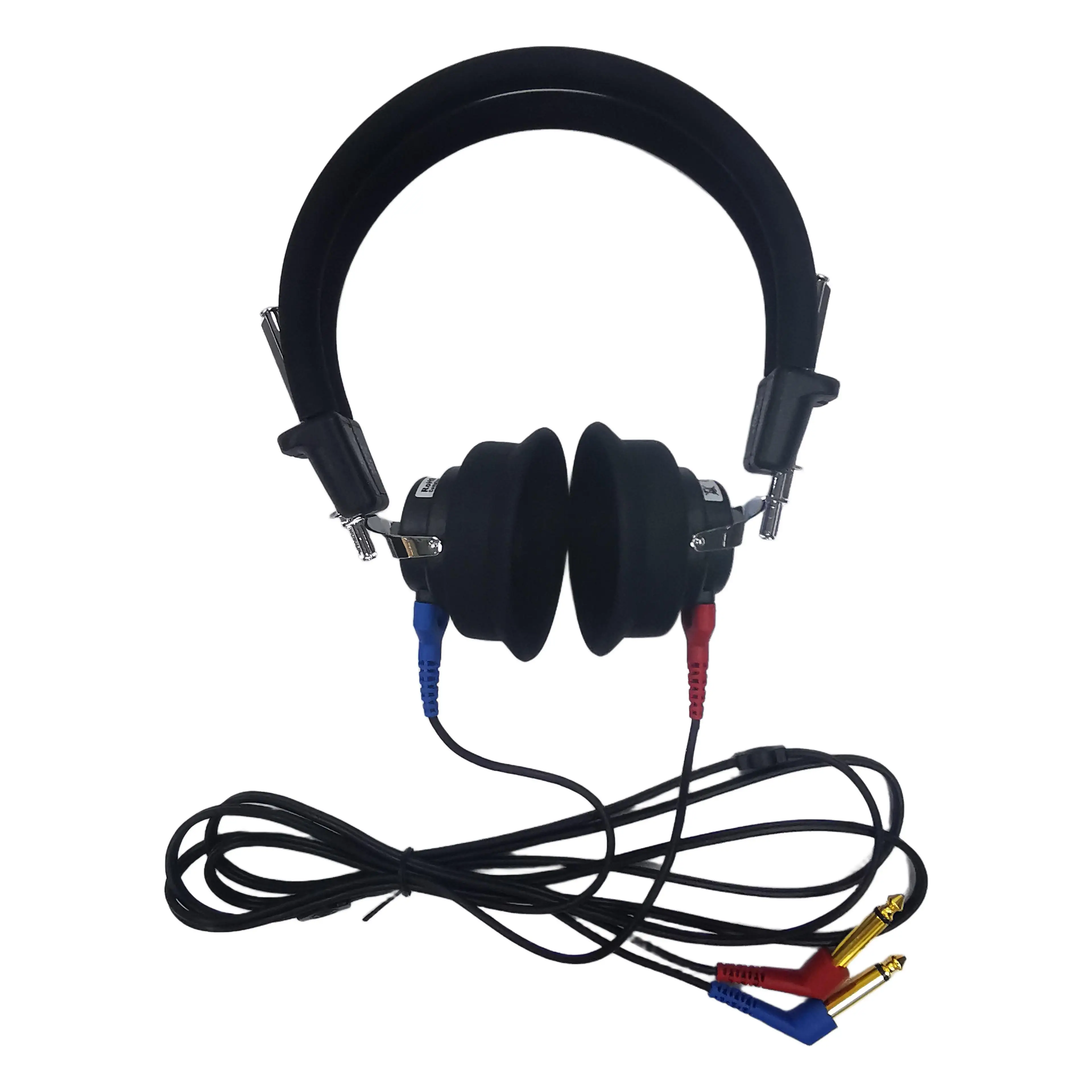 TDH39 RE-7 Auriculares de Conducción Aérea con Conector en L, Accesorio Profesional para Pruebas de Audio, Conector Mono de 6.35mm Chapado en Oro