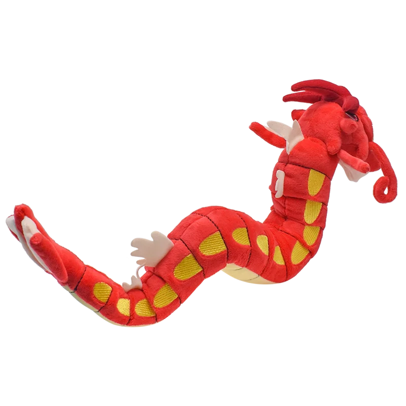 Juguetes de peluche Gyarados brillantes, Animal de peluche, juego Charizard para regalo coleccionable, peluches suaves, personaje de dibujos animados, 23 pulgadas, Rojo