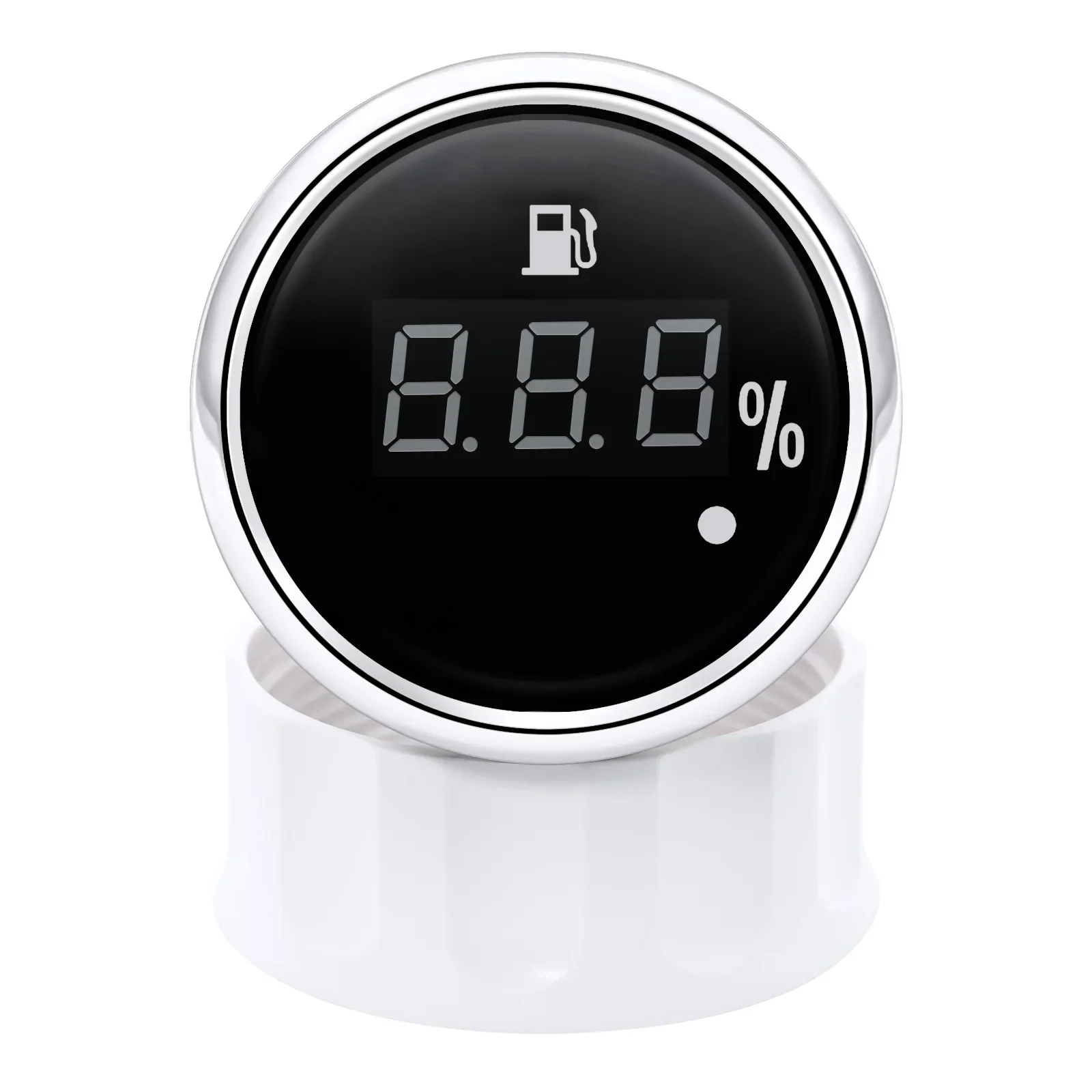 Medidor de Nivel de Combustible Digital Automático de 52 mm con Luz de Alarma, Indicador de Tanque de Combustible de 0-190 Ohmios, Sensor de Nivel de Combustible Marino de 100-600 mm Zmfjh