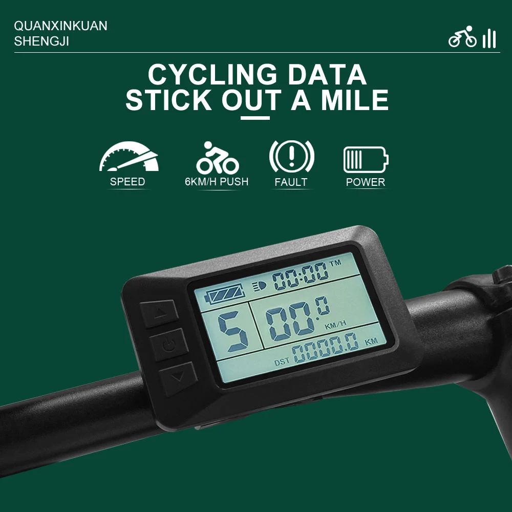 Pantalla KT-LCD7U con pantalla USB, enchufe SM/impermeable, 24V, 36V, 48V, para kit de conversión de bicicleta eléctrica