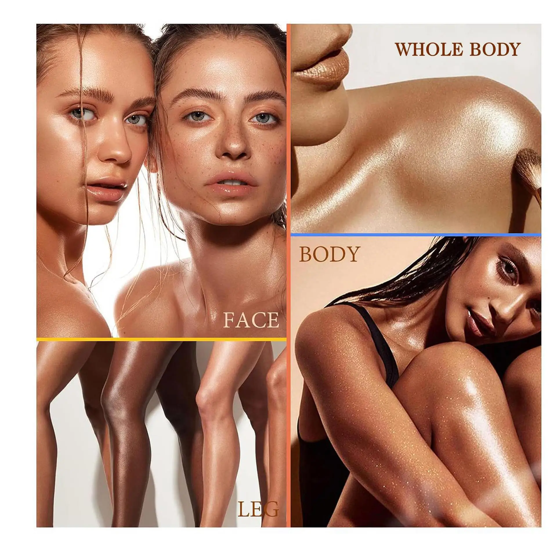 Loción corporal iluminadora de cúrcuma Natural con vitamina C, Reduce las imperfecciones, acné, crema suave, brillante e hidratación, para todo tipo de piel