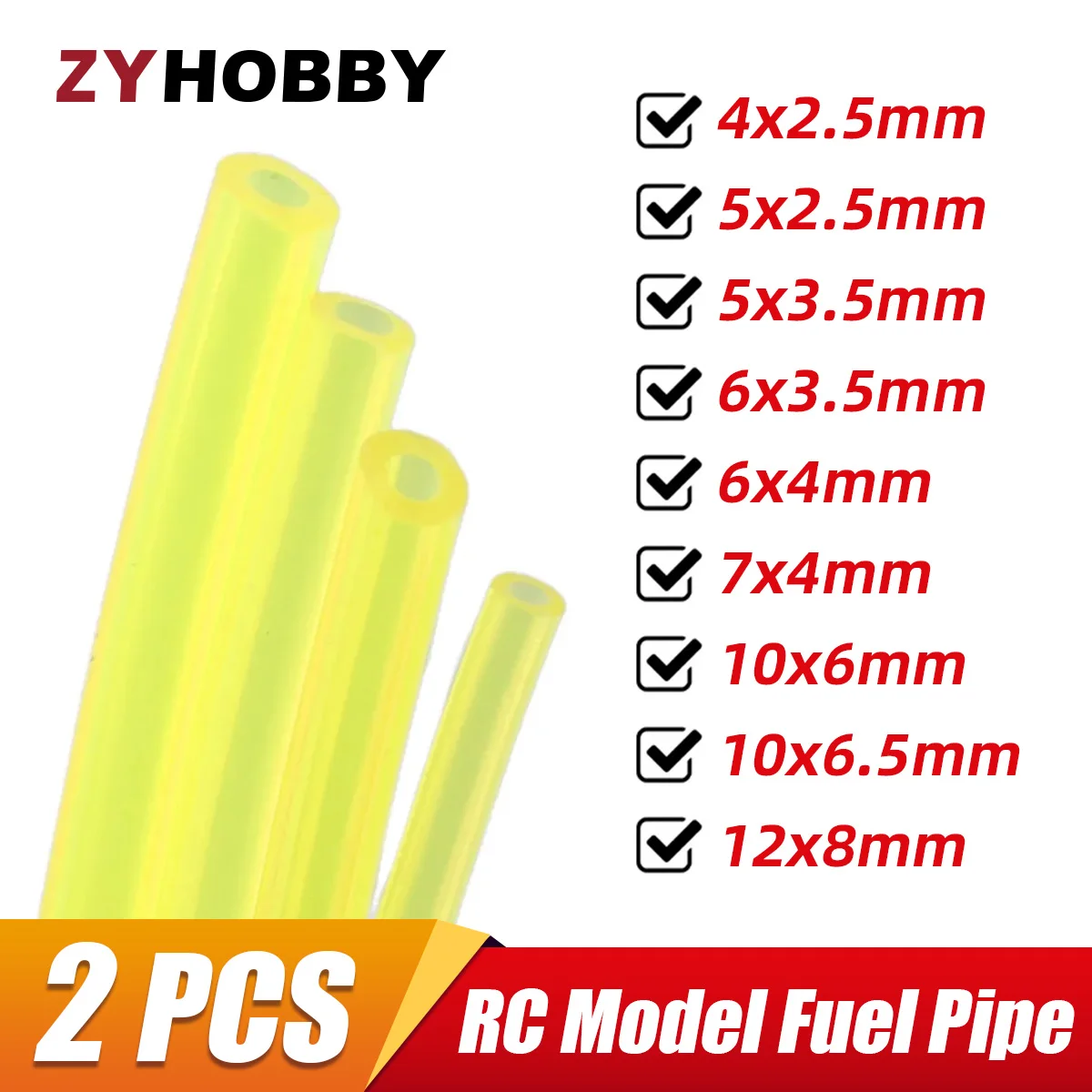 Tubo de combustible de 2 metros, tubería de aceite, tubería de Gas para tanques de combustible de avión modelo Gas RC