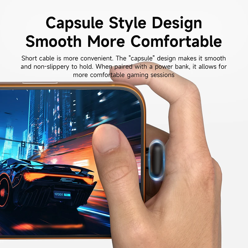 Cable USB C de ángulo recto Hagibis, corto, de 90 grados, para banco de energía, carga rápida, cable cápsula PD 60W para iPhone 17 Pro Max 16 15