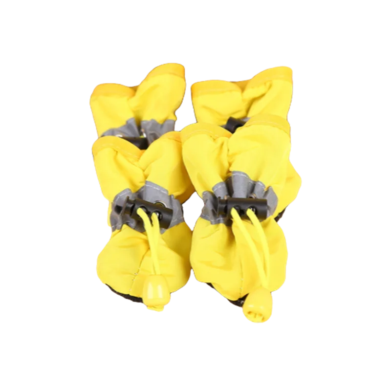 Juego de 4 Zapatos Impermeables para Perros, Botas Antideslizantes para Lluvia, Calzado para Perros Pequeños, Cachorros, Botines para Mascotas, Accesorios para Patas de Perro