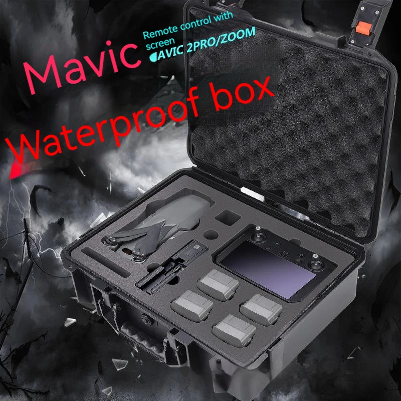 Para DJI Mavic 2 estuche de almacenamiento impermeable para DJI Mavic 2 Pro /Mavic 2 Zoom Control remoto con caja de almacenamiento de accesorios de pantalla