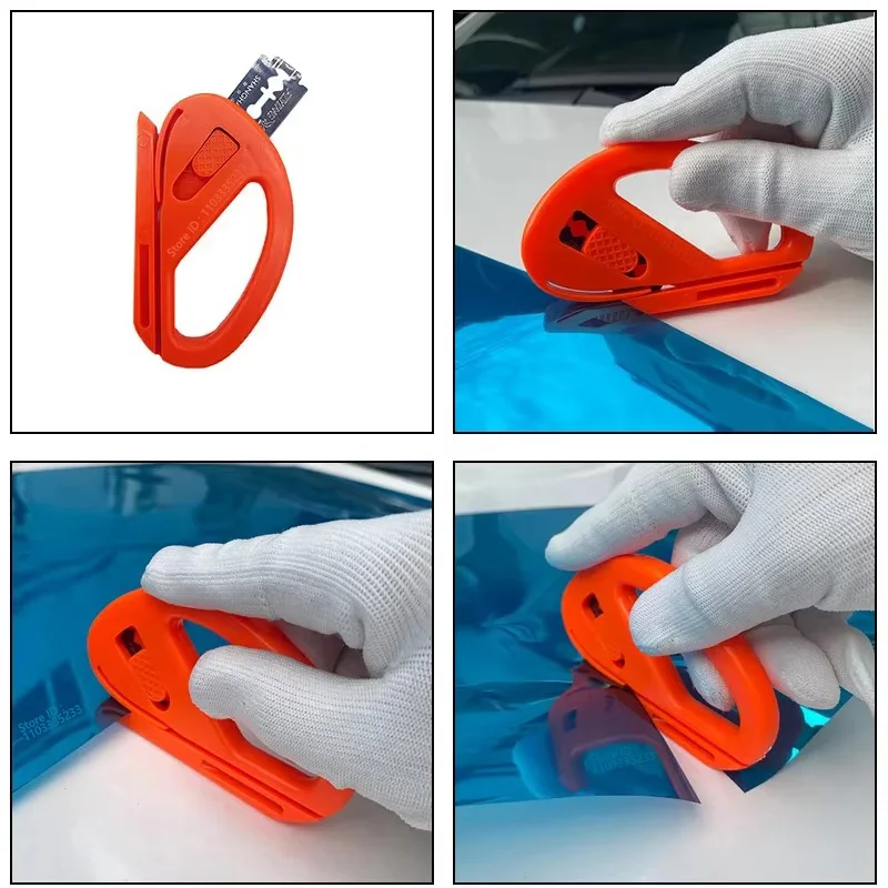 Nuevo Kit de herramientas de instalación de película de tinte de vinilo para coche, raspador de goma, soporte magnético, pegatina para envolver, cuchillo de talla con cuchillas de repuesto