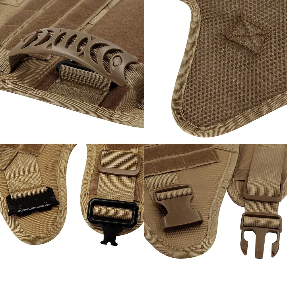 Arnés de entrenamiento para perros grandes, chaleco para Bulldog Francés, Pastor Alemán, Malinois, arneses tácticos para pasear perros, accesorios