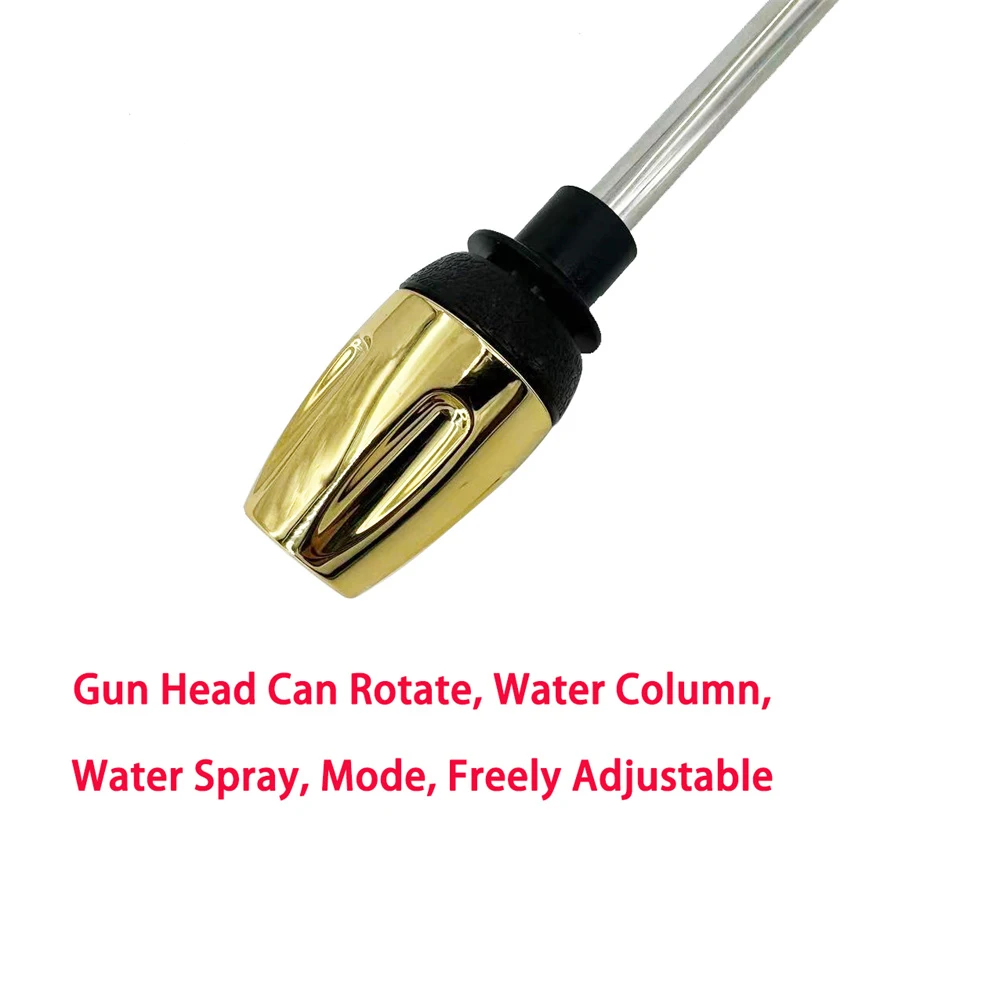 Pistola de Agua Portátil de Alta Presión, Ajustable, para Limpieza de Autos, Jardín, Riego, con Boquilla de Espuma, FIOWERS SPRAL