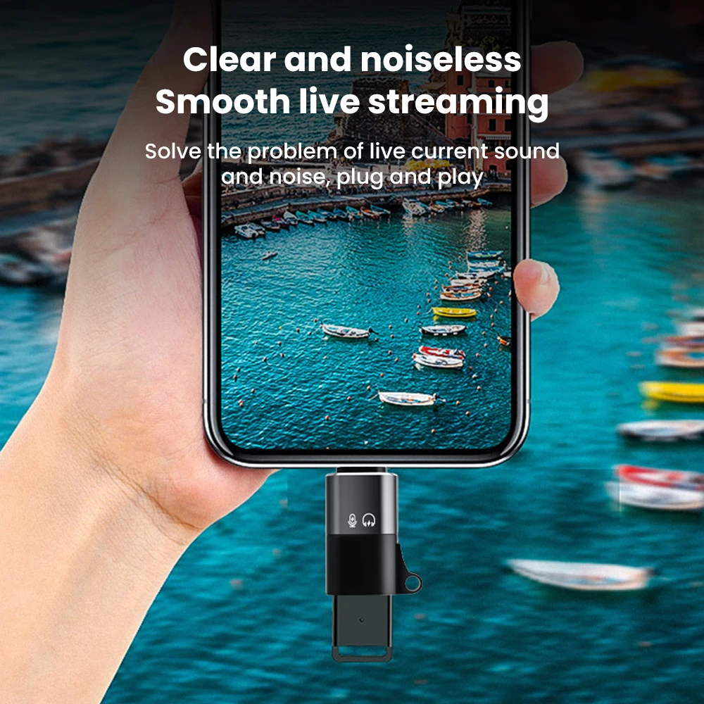Adaptador Usb tipo C a Otg de 8 pines para Iphone 13, 12, 11 Pro Max Xr, convertidor de Cable de datos de carga rápida para auriculares, disco U, USB C OTG