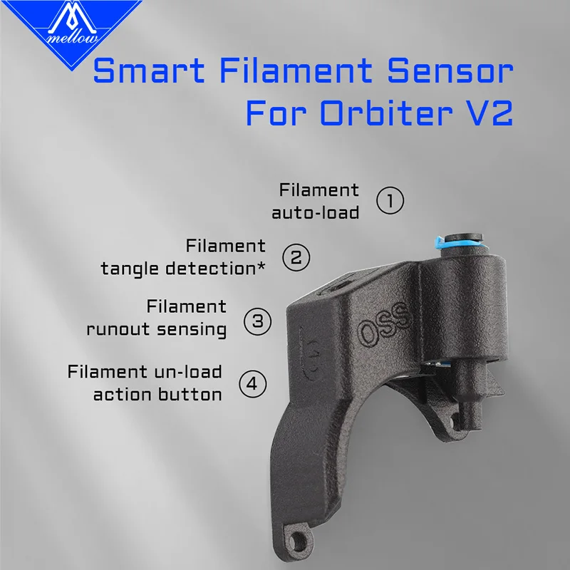 Mellow LDO Orbiter V2 extrusora Sensor de filamento inteligente V4.2 Kits detectan Sensor de filamento atascado para piezas de impresora 3D