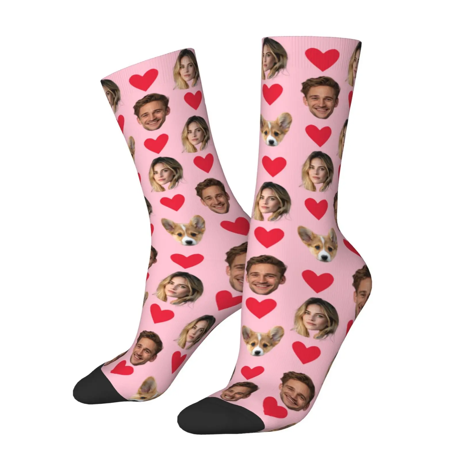 Calcetines Personalizados con Foto, Calcetines Divertidos con Diseño Personalizado, Regalo Único para Hombres, Mujeres, Parejas y Amigos