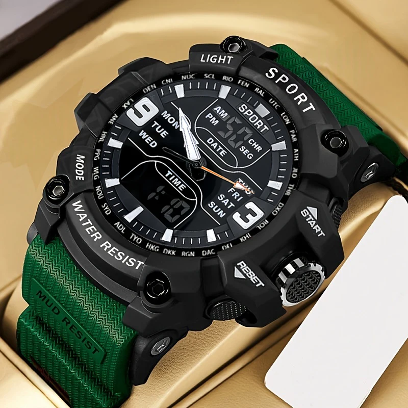 Relojes de Hombre a la Moda, Relojes Deportivos para Estudiantes Adolescentes, Esferas Grandes, Relojes Electrónicos son la Mejor Opción para Regalar