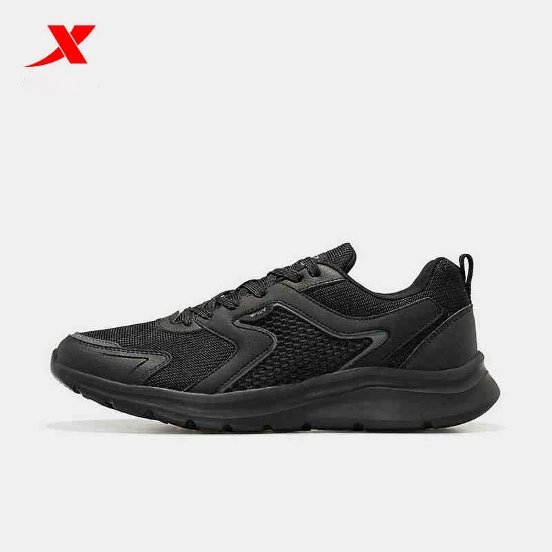 Xtep-zapatillas deportivas de malla para hombre, zapatos transpirables para correr, maratón de invierno, color blanco y negro, 879119110110