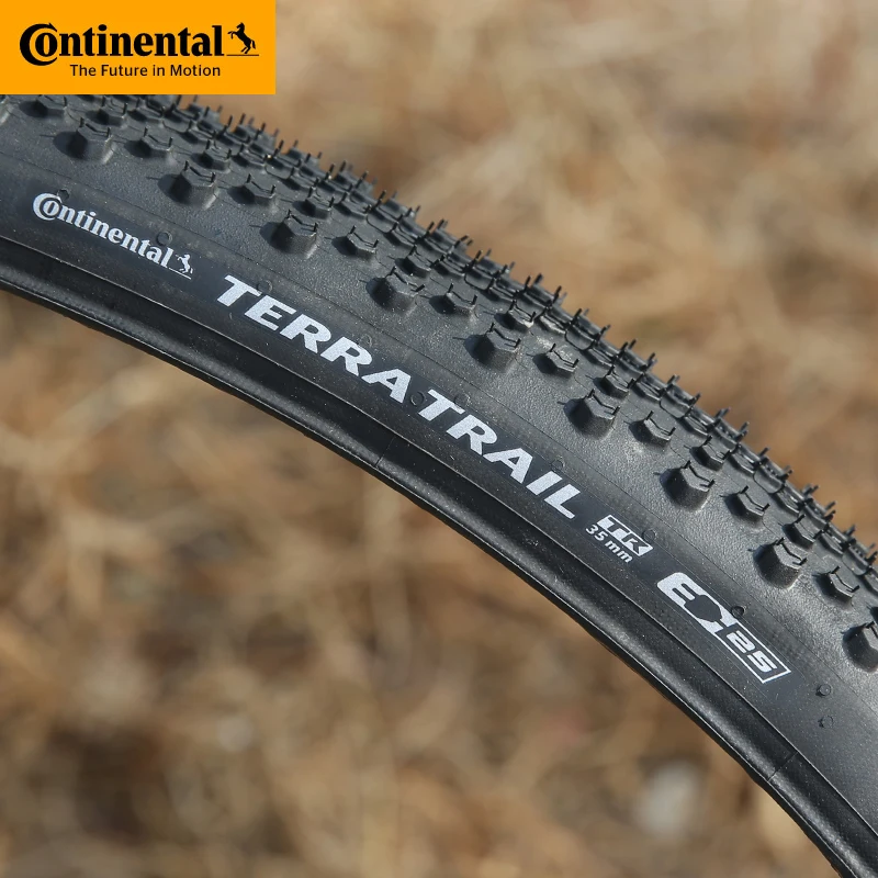 Neumático Continental Terra Trail 700x35C/40C para Bicicleta de Carretera y Gravel, Sistema Shieldwall 27.5, Protección Contra Pinchazos, MTB Tubeless Ready