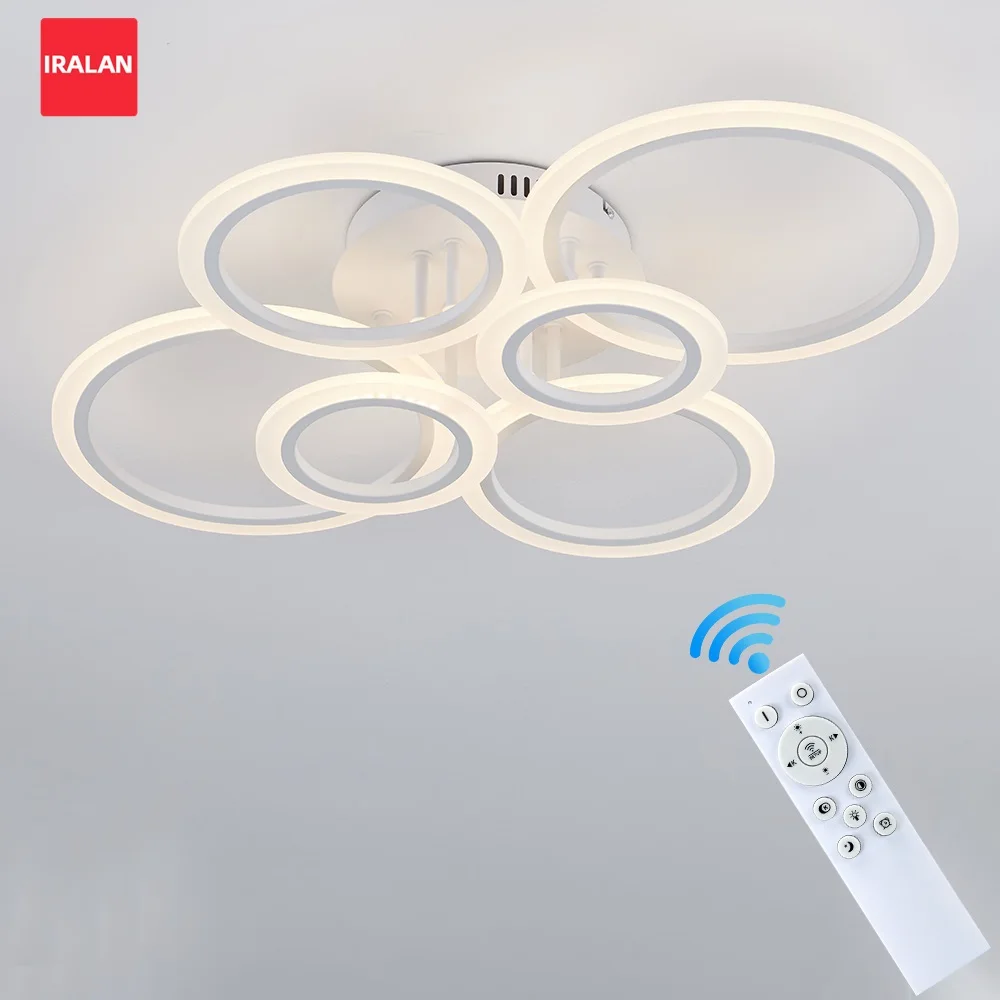 Lámpara de Techo LED Moderna, Iluminación para el Hogar, Lámpara de Techo de Anillo, Iluminación para Sala de Estar y Dormitorio, Lámpara Colgante de Techo