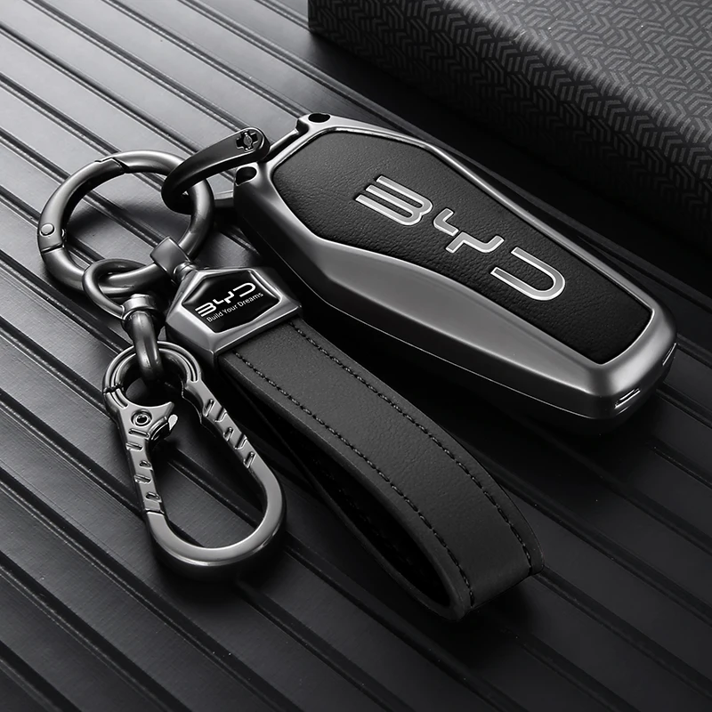 Funda para llave de coche BYD Seal U Atto 3 King, protector de llave de aleación de zinc, Sealion 7 6 Seagull 1 Dolphin Mini, accesorios de cobertura completa