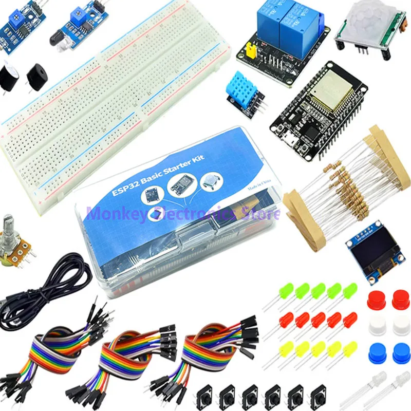 Kit de Inicio de módulo ESP32 para ESP-32S, placa de desarrollo WIFI, Sensor de pantalla de relé, desenvolv