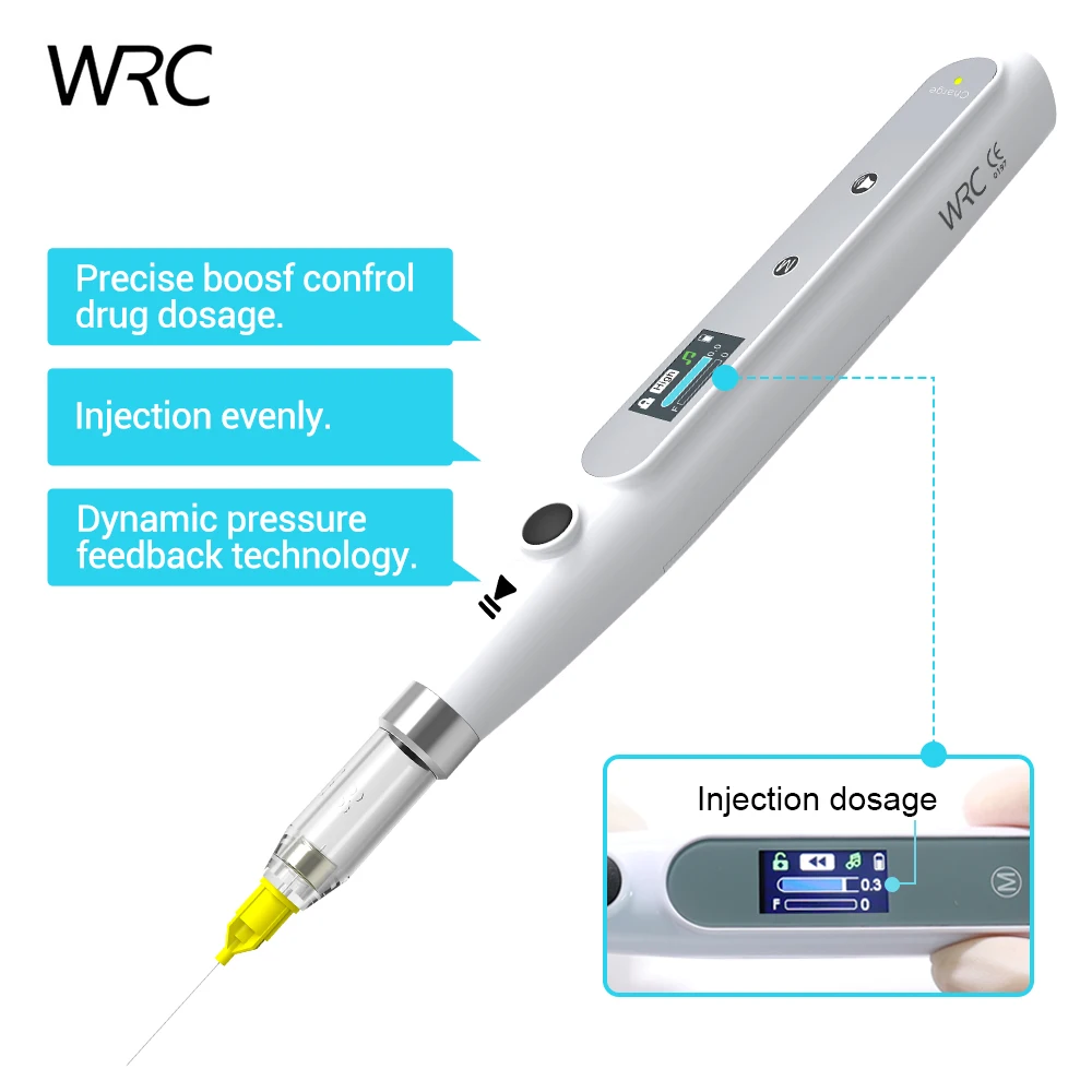 Pluma inyector de anestesia Dental eléctrica, jeringa de anestesia inalámbrica indolora con pantalla LCD, herramienta clínica recargable portátil