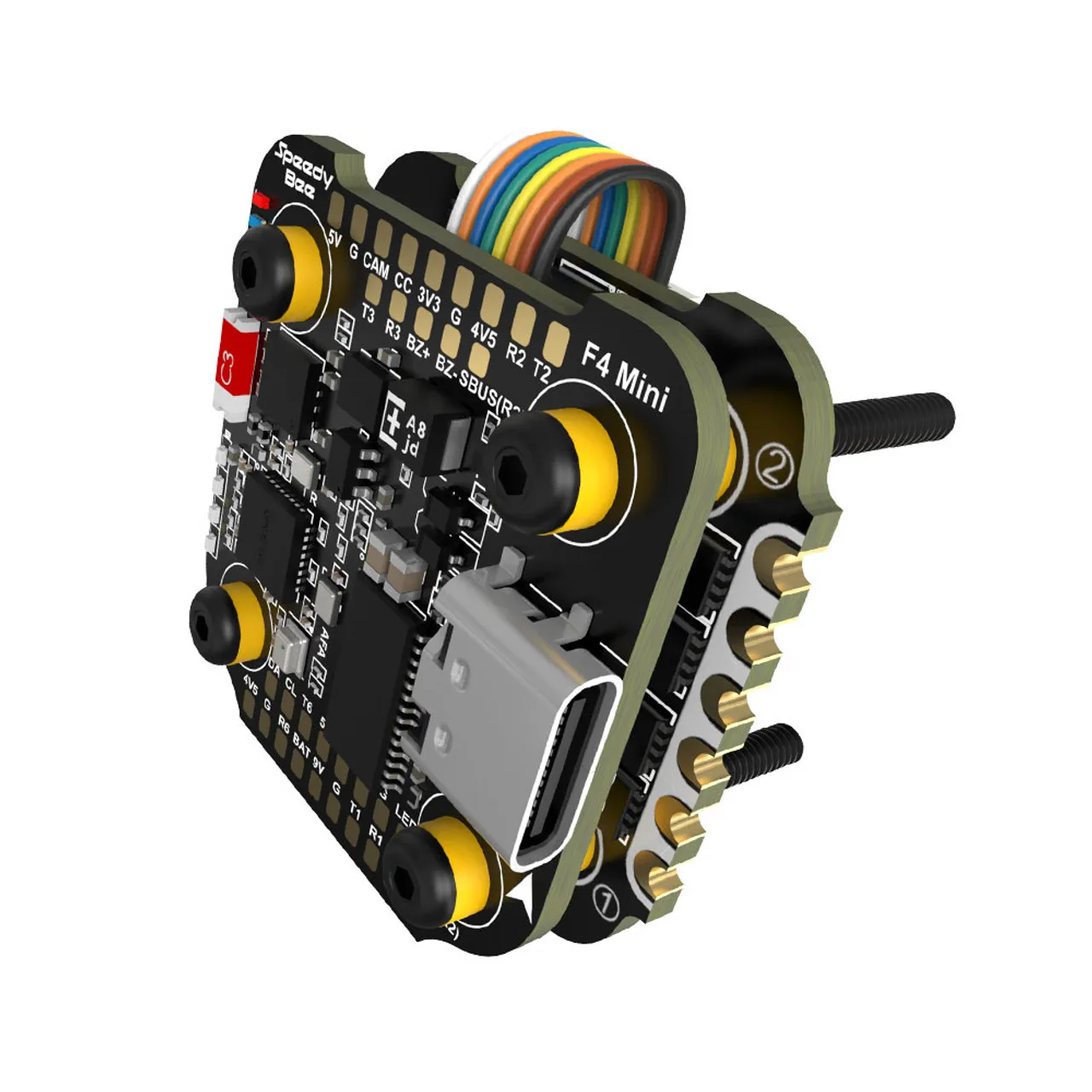 SpeedyBee F405 Mini controlador de vuelo con BLS 35A Mini V2 20x20 4 en 1 ESC para RC Dron de carreras con visión en primera persona