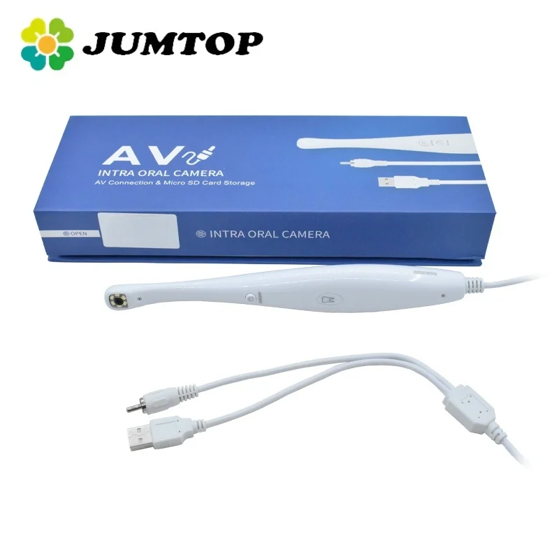 Cámara intraoral Dental JUMTOP, cámara Visual para examen Oral con 6 luces LED, instrumentos de detección de dientes