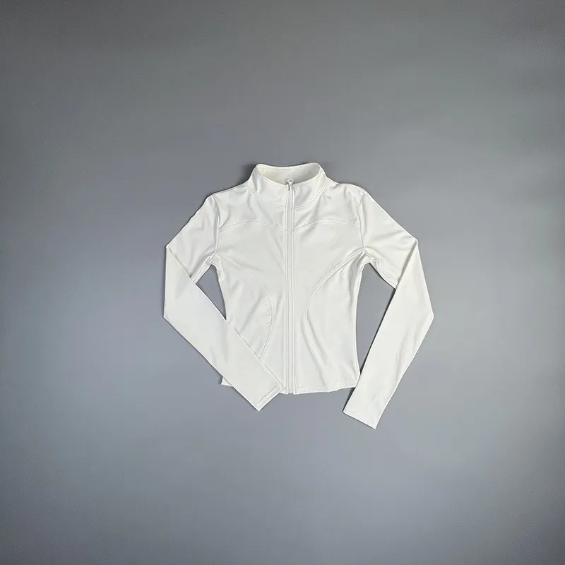 2025 nuevo abrigo de Yoga chaqueta deportiva corta ropa de Fitness para mujer adelgazante esculpir el cuerpo chaqueta de Yoga con cremallera
