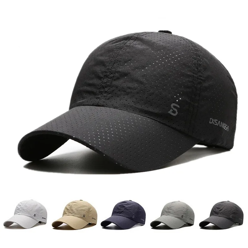 Sombrero de Sol para Hombre, de Secado Rápido y Transpirable, para Pesca de Verano, Estilo Gorra de Béisbol