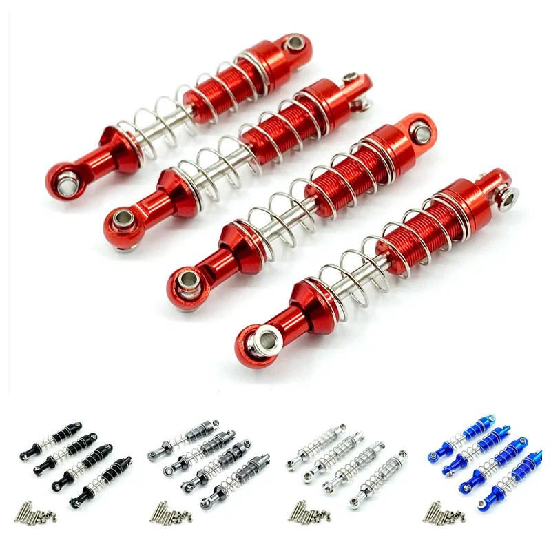 WPL C14 C24 MN D90 D91 D96 D99 D99S MN90 MN98 MN99S 4 Uds amortiguador de Metal RC coche actualizaciones piezas Accesorios