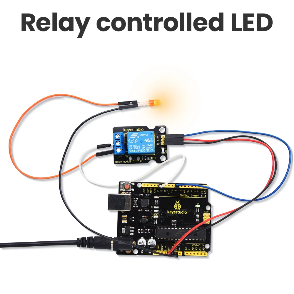 Kit de Iniciación con 48 Sensores Keyestudio para Arduino UNO/2560Mega, Kit Completo de Sensores para Proyectos DIY + 48 Códigos de Proyectos