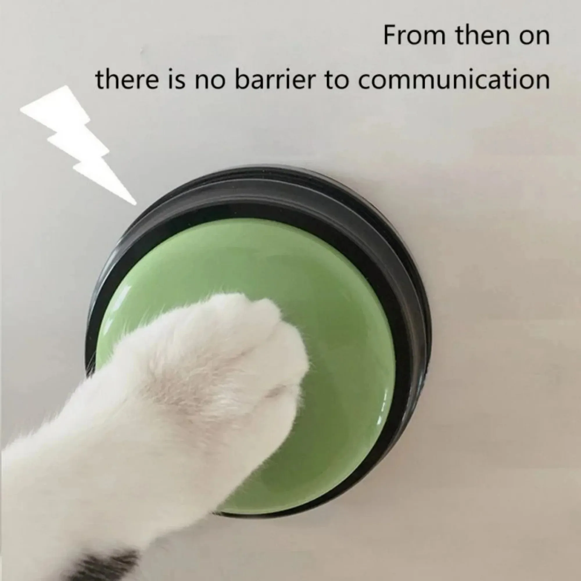 Botones de Comunicación para Perros, Botón de Grabación de Voz para Entrenamiento de Mascotas, Grabador y Reproductor, Regalo Divertido para Perros Habladores, Color Aleatorio