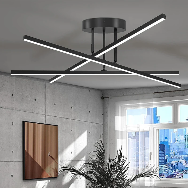 Lámpara de techo 2026, estilo nórdico moderno, LED, para sala de estar, comedor, dormitorio, lámpara de araña de techo