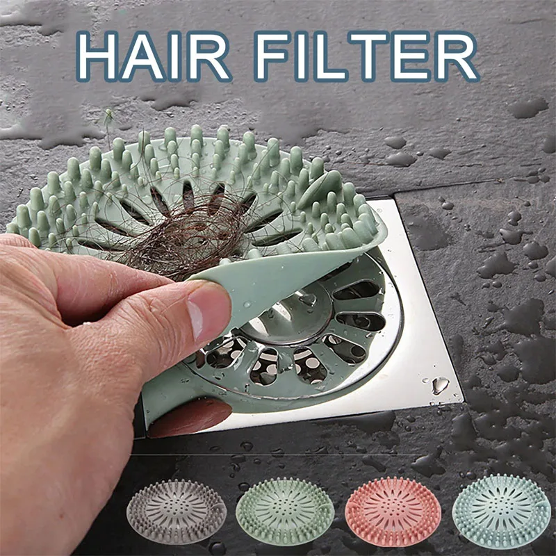 Filtro de desagüe para cabello, cubierta mágica antiobstrucción para fregadero de baño y cocina