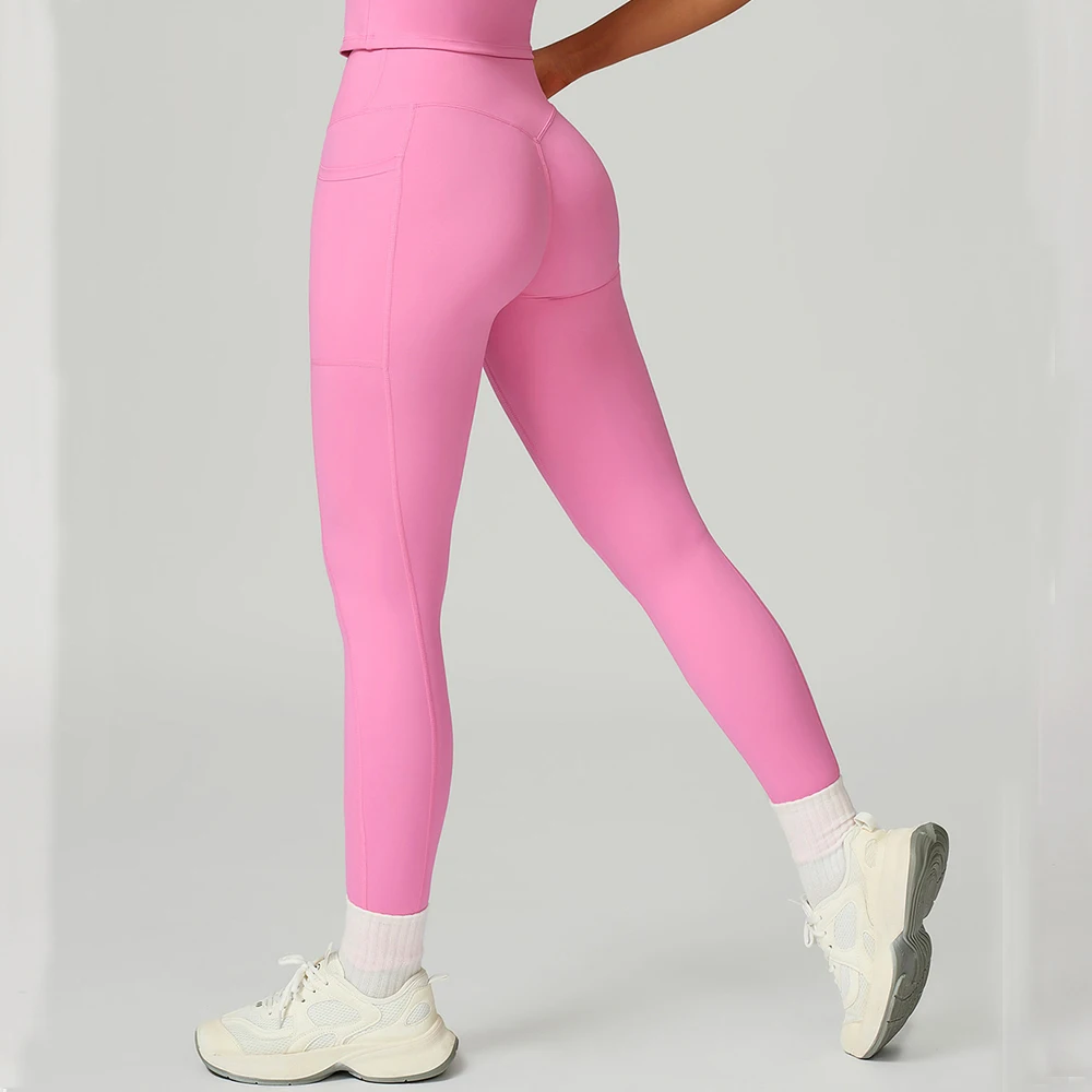 Mallas de Yoga con cintura cruzada para mujer, pantalones de gimnasio sexys de cintura alta, mallas de levantamiento de glúteos, ropa deportiva para mujer, ropa deportiva