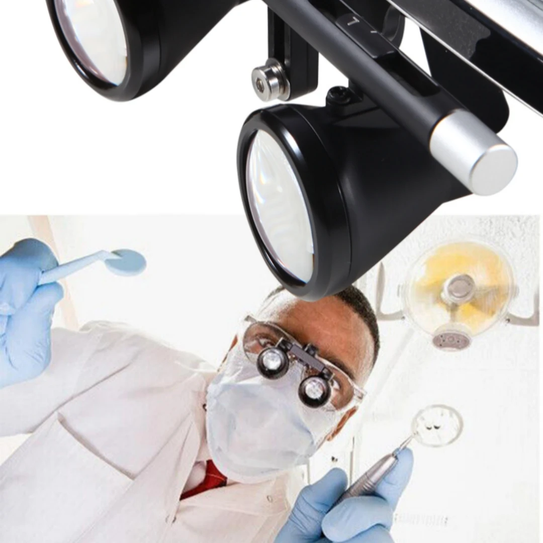 Lupas de aumento Dental 3X y 2,5X, lupa Binocular médica, lupas ópticas médicas profesionales de 500mm, gafas de odontología